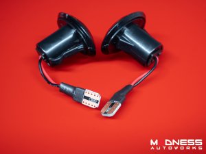 FIAT 500 Front Side Markers - set of 2 - w/ Dynamic LEDs - Smoked